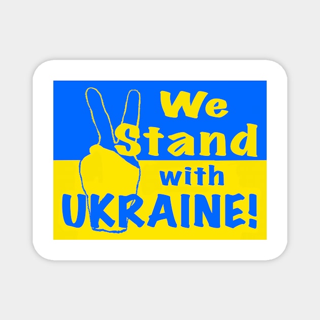 We Stand with Ukraine Magnet by missdebi27