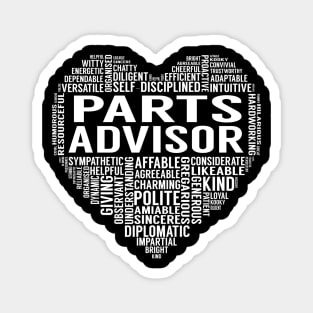 Parts Advisor Heart Magnet