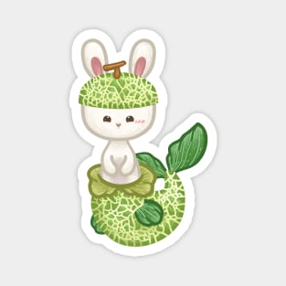 Bunny Melon Mermaid Magnet