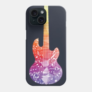 Purple Polygonal Guitar Phone Case