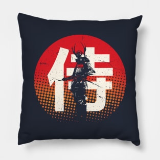 Retro Japanese Samurai Pillow