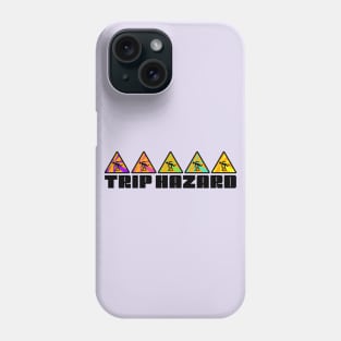 Trip Hazard Psychedelic Warning Sign Phone Case