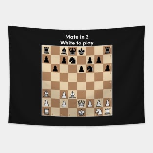 Chess puzzle. Mate in 2. White to play Tapestry