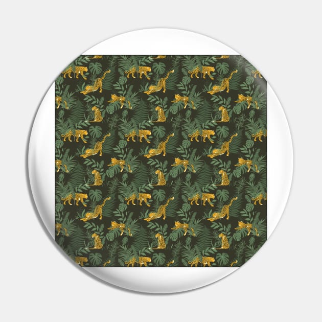 The Leopard Jungle Pattern Pin by machare