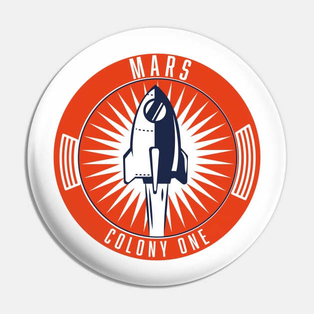 Mars Colony One logo Pin by nickemporium1