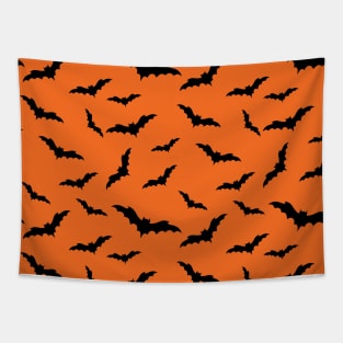 Orange Is The New Bat Tapestry