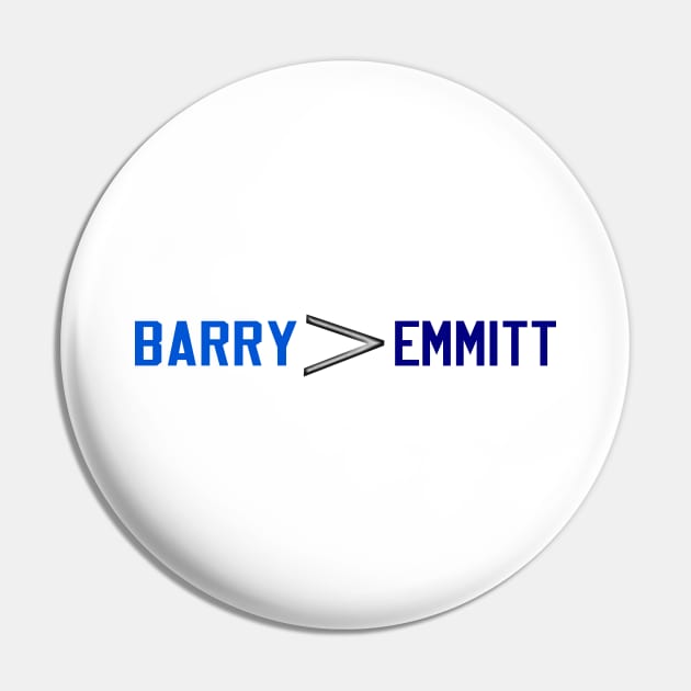 Barry is greater than Emmitt Pin by Retro Sports