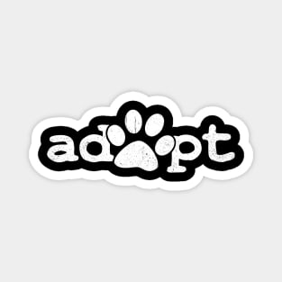 Dog Rescue Adopt Paw Magnet