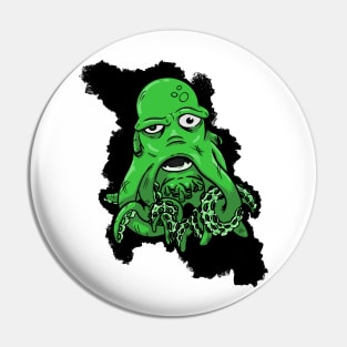 Octopus green Pin