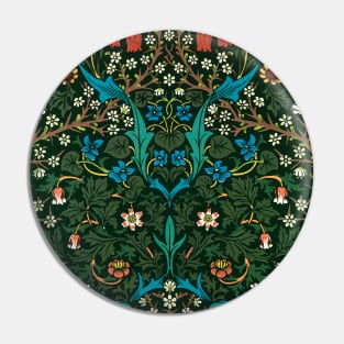 William Morris Textile Exhibition Tulip Pattern Pin