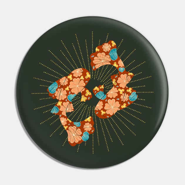 Floral koi - fall colors Pin by Home Cyn Home 