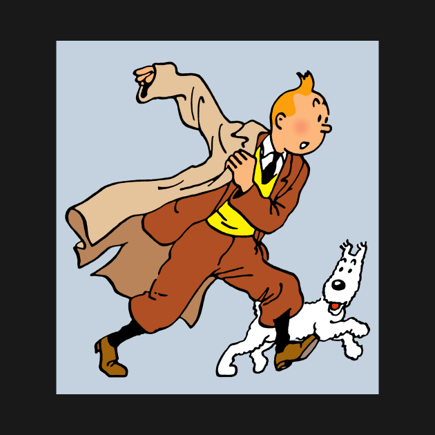 TINTIN & MILOU - BLUE by The Jung Ones