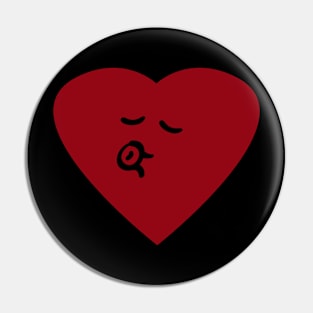 funny heart Pin