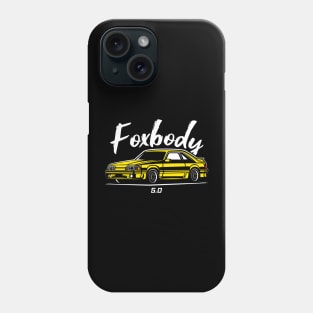 Yellow Racing Fox Body Stang Phone Case