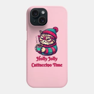 I Love Coffee Christmas And Cats, Cat And Coffee Phone Case