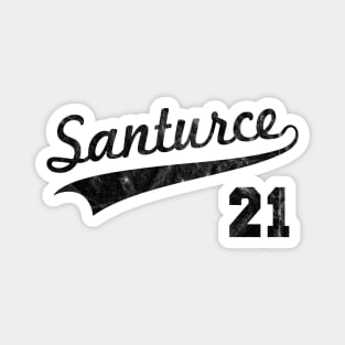 Distressed Santurce 21 Puerto Rican Baseball Cangrejeros Puerto Rico Magnet