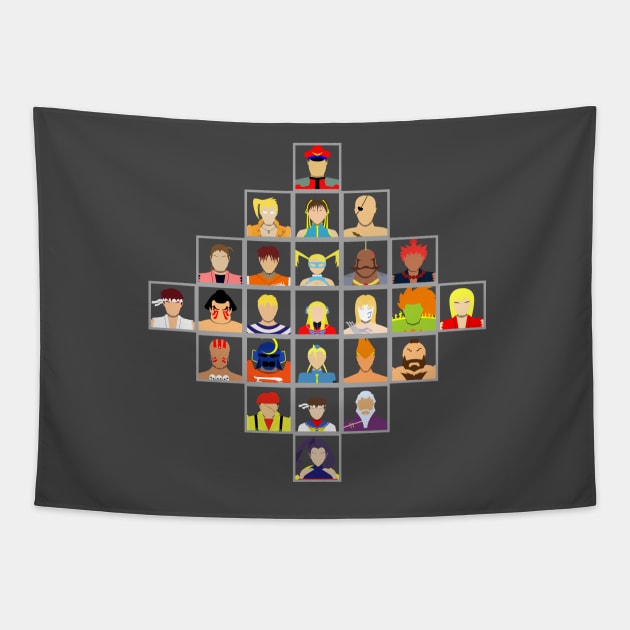 Select Your Character-Street Fighter Alpha 3 Tapestry by MagicFlounder