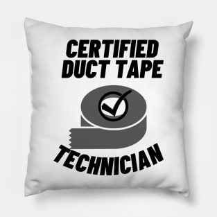 Duct Tape Technician Pillow