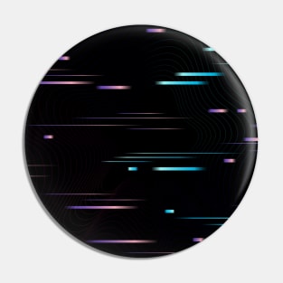 Neon Glitch Futuristic Pin