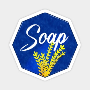 Bathroom Label Soap Magnet