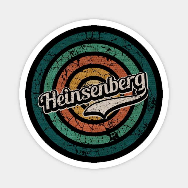 Heinsenberg // Retro Circle Crack Vintage Magnet by People Mask