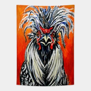 Fiery Polish Rooster, Roody Tapestry