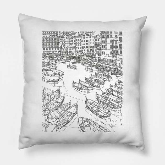 Camogli Italy Pillow by valery in the gallery