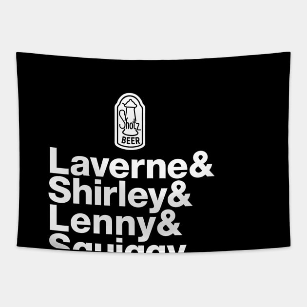 Laverne and Shirley: Experimental Jetset Tapestry by HustlerofCultures