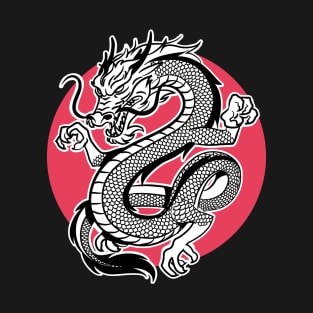 Simple Japanise Dragon T-Shirt