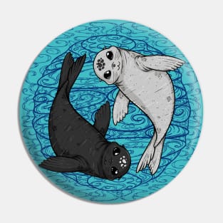 Yin and Yang Seal Pin