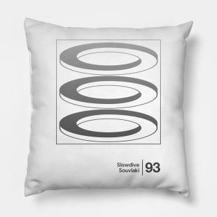 Slowdive - Souvlaki / Minimal Style Graphic Artwork Pillow