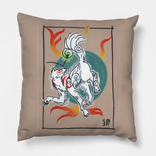 Okami Amaterasu and Issun Pillow