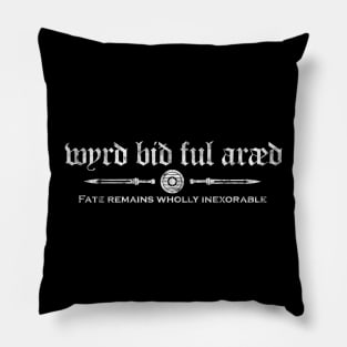 Fate Remains Wholly Inexorable - Germanic Pillow