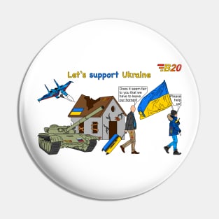 Let’s support Ukraine Pin