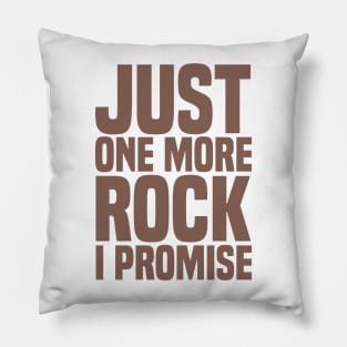 Paleontologist Rock Fathers Day Gift Funny Retro Vintage Pillow