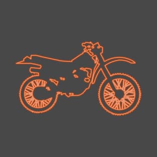 80's Gift 80s Retro Neon Sign Dirt Bike Dane T-Shirt