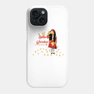 Hello October Let The Colors Fall Begin Phone Case