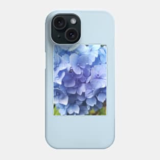 Blue hydrangea photograph Phone Case