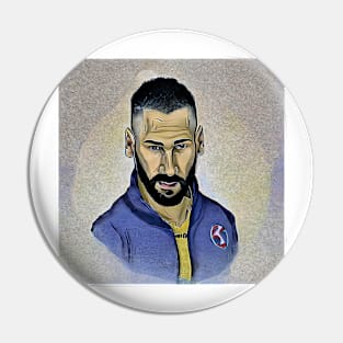 Portrait of Benzema Pin