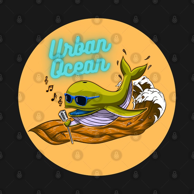 Urban Ocean Crooner Whale (Yellow) by urbanoceandesigns