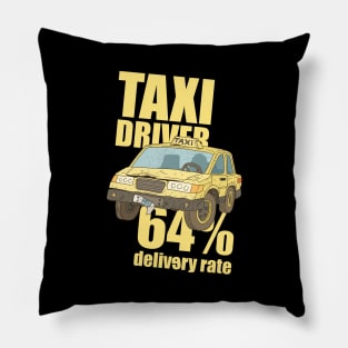 taxi driver. 64% delivery rate. Pillow