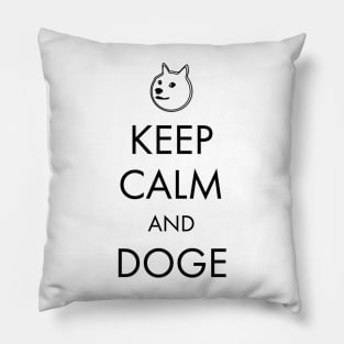 Keep Calm and Doge Pillow