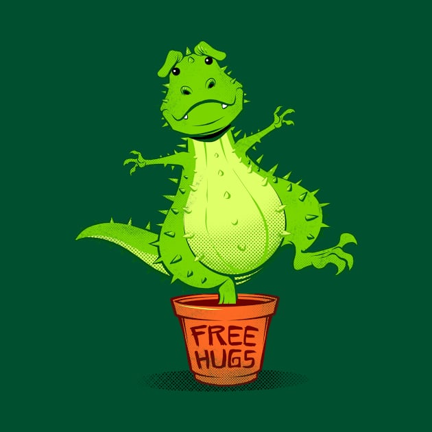 Cactus Rex Free Hugs by Tobe_Fonseca