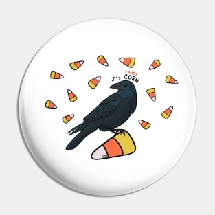 Candy Corn Crow Pin