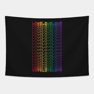 LGBT Love Love Love Tapestry