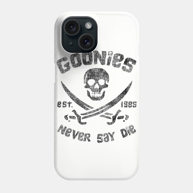 The Goonies Never Say Die Worn Out Lts Phone Case by Alema Art