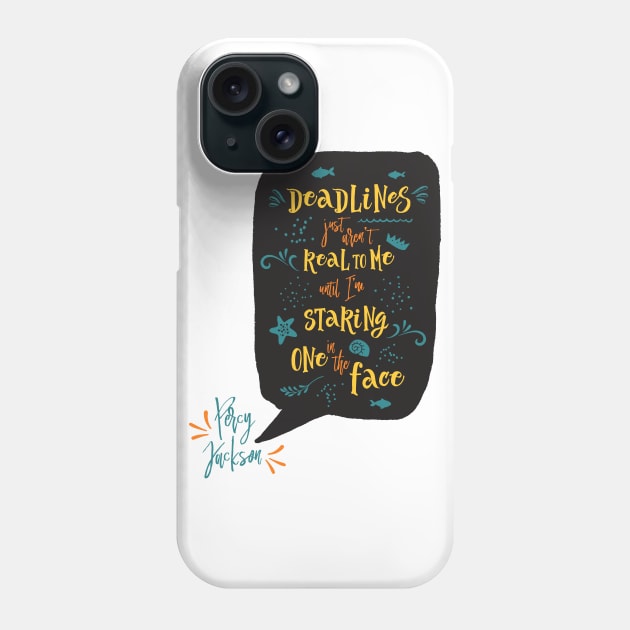 Deadlines Phone Case by literarylifestylecompany