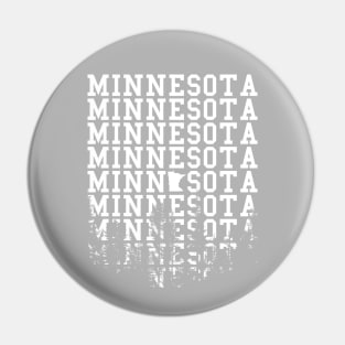 Minnesota Wordmark Forest Cutout Pin