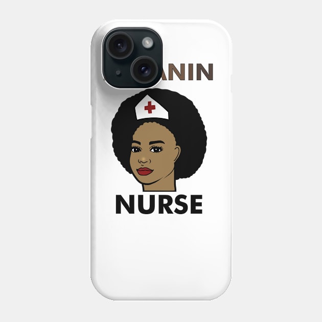 Afro Melanin Nurse, Black History African Phone Case by dukito