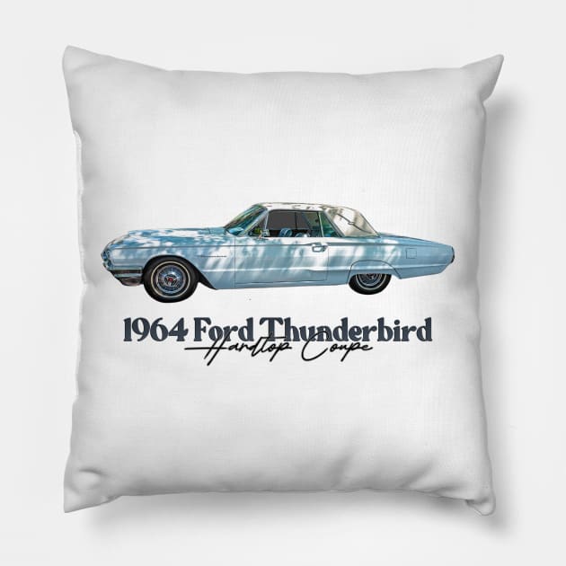 1964 Ford Thunderbird Hardtop Coupe Pillow by Gestalt Imagery